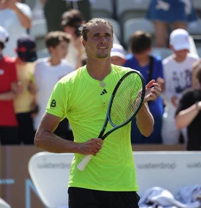 14 06 2025,Boss Open 2025, TC Weissenhof Stuttgart, ATP Tour 250 Tennis, Sport, in the picture Alexander Zverev GER wins against Ben Shelton USA