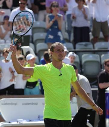 14 06 2025,Boss Open 2025, TC Weissenhof Stuttgart, ATP Tour 250 Tennis, Sport, in the picture Alexander Zverev GER wins against Ben Shelton USA