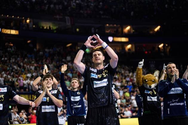 COLOGNE, GERMANY - 14 JUNE, 2025: Mijajlo Marsenic - The match of TruckScout24 EHF FINAL4 Fuchse Berlin vs HBC Nantes at Lanxess Arena.  Copyright: xVITALIIxKLIUIEVx