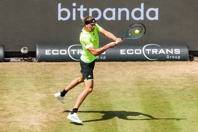 BOSS OPEN ATP250 14 06 2025 Alexander Zverev GER in match against Ben Shelton USA BOSS OPEN ATP250 Stuttgart, Tennisclub Weissenhof on 14 06 2025 Copyright: xBEAUTIFULxSPORTS Wunderlx