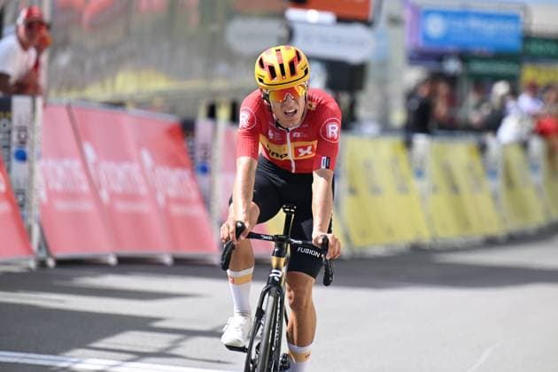 14-06-2025 Criterium Du Dauphine Libere; Tappa 07 Grand Algueblanche - Valmeinier 1800; 2025, Uno X Mobility; Johannessen, Tobias Halland; Valmeinier 1800; 