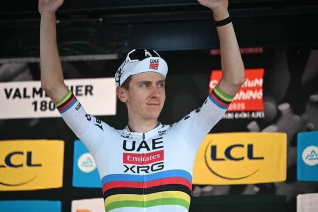 14-06-2025 Criterium Du Dauphine Libere; Tappa 07 Grand Algueblanche - Valmeinier 1800; 2025, Uae Team Emirates - Xrg; Pogacar, Tadej; Valmeinier 1800; 