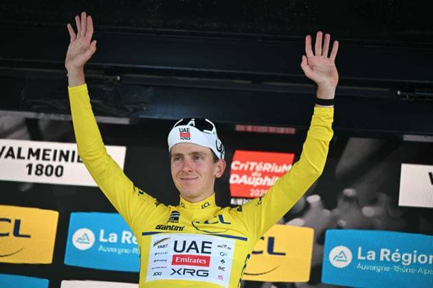 14-06-2025 Criterium Du Dauphine Libere; Tappa 07 Grand Algueblanche - Valmeinier 1800; 2025, Uae Team Emirates - Xrg; Pogacar, Tadej; Valmeinier 1800; 