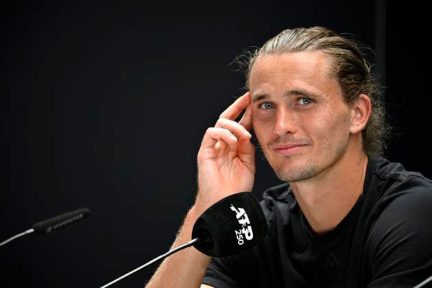 PK Press Conference Alexander Zverev GER Portrait Gesture Gesture Tennis Men BOSS Open ATP 250 Stuttgart 2025 Weissenhof BOSS Open ATP 250 Stuttgart 2025