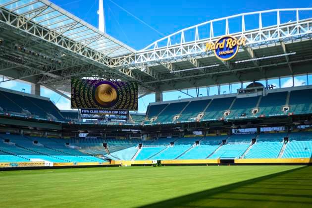 Club World Cup Opens in Miami Gardens A general view of Hard Rock Stadium ahead of the opening match of the FIFA Club World Cup between Al Ahly FC and Inter Miami CF on June 13, 2025, in Miami Gardens, Florida. Miami Florida United States Copyright: xMohamedxTageldinx