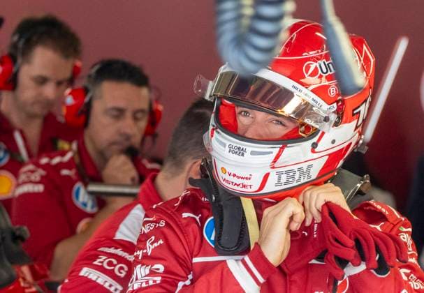 June 14, 2025, Montreal, Qc, CANADA: Ferrari driver Charles Leclerc, of Monaco, suits up during the third practice session at the Canadian Grand Prix Saturday, June 14, 2025 in Montreal. Canada News - June 14, 2025  - ZUMAc35_ 20250614_zaf_c35_027 Copyright: xChristinnexMuschix