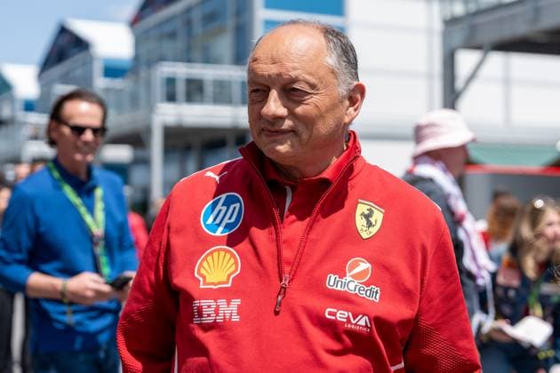 Frederic Vasseur Team Principal Scuderia Ferrari HP, France , CAN, Formula 1 World Championship, Canadian Grand Prix, Circuit Gilles Villeneuve, Free Practice 3, 2025 season, 14 06 2025 CAN, Formula 1 World Championship, Canadian Grand Prix, Circuit Gilles Villeneuve, Free Practice 3, 2025 season, 14 06 2025 Montreal Copyright: xEibner-Pressefoto MarcelxFischerx EP_MFI