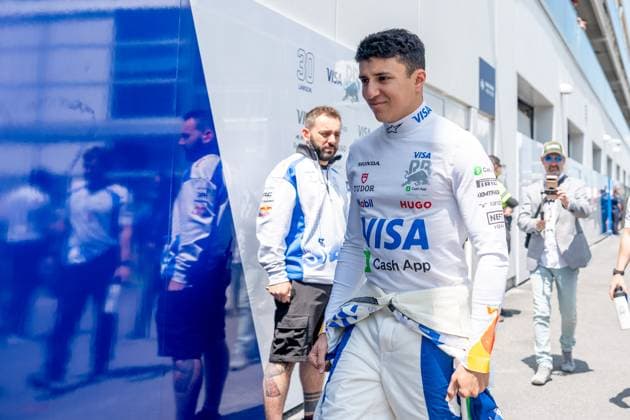 Isack Hadjar Visa Cash App Racing Bulls F1 Team, France, 06 , CAN, Formula 1 World Championship, Canadian Grand Prix, Circuit Gilles Villeneuve, Free Practice 3, 2025 season, 14 06 2025 CAN, Formula 1 World Championship, Canadian Grand Prix, Circuit Gilles Villeneuve, Free Practice 3, 2025 season, 14 06 2025 Montreal Copyright: xEibner-Pressefoto MarcelxFischerx EP_MFI