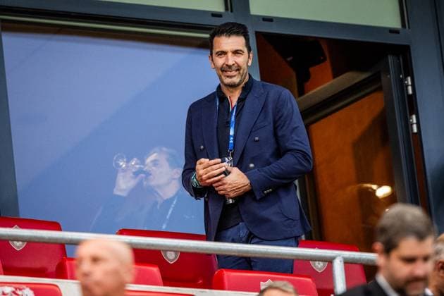 SLOVAKIA U21, U 21 - ITALY U21 Gianluigi Buffon during the UEFA European Under-21 Championship 2025 Group A football match between Slovakia U21 and Italy U21. Stadium City Arena, Trnava, Slovakia, June 14, 2025. Photo by Branislav Racko Copyright: xx 080A1232