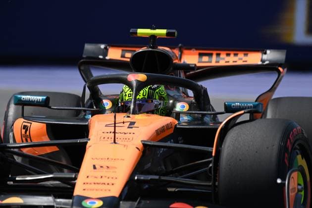 14 06 2025, Circuit Gilles Villeneuve, Montreal, FORMULA 1 PIRELLI GRAND PRIX DU CANADA 2025 , in the picture Lando Norris GBR , McLaren F1 Team Photo by Francois Tremblay Hasan Bratic DeFodi Images