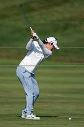 Meijer LPGA, Golf Damen Classic for Simply Give BELMONT, MICHIGAN - JUNE 14: Hye-Jin Choi of the Republic of Korea hits from the 16th fairway during the third round of the Meijer LPGA Classic for Simply Give golf tournament at Blythefield Country Club in Belmont, MI, USA Saturday, June 14, 2025. Belmont Michigan United States  Copyright: xAmyxLemusx originalFilename:lemus-meijerlp250614_nplp6.jpg