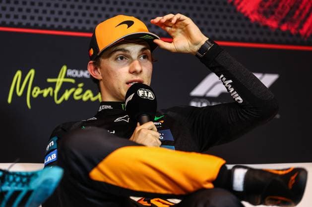 F1 - CANADIAN GRAND PRIX 2025 PIASTRI Oscar (aus), McLaren F1 Team MCL39, portrait press conference, PK, Pressekonferenz during the Formula 1 Pirelli Grand Prix du Canada 2025, 10th round of the 2025 FIA Formula One World Championship, WM, Weltmeisterschaft from June 14 to 16, 2025 on the Circuit Gilles Villeneuve, in MontrÃ al, Canada - MontrÃ alCanada  Copyright: xEricxAlonsox