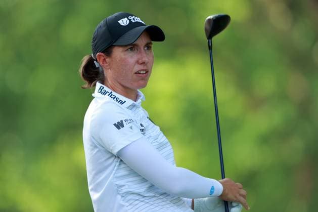Meijer LPGA, Golf Damen Classic for Simply Give BELMONT, MICHIGAN - JUNE 14: Carlota Ciganda of Pamplona, Spain hits from the 16th fairway during the third round of the Meijer LPGA Classic for Simply Give golf tournament at Blythefield Country Club in Belmont, MI, USA Saturday, June 14, 2025. Belmont Michigan United States  Copyright: xAmyxLemusx originalFilename:lemus-meijerlp250614_np2Df.jpg