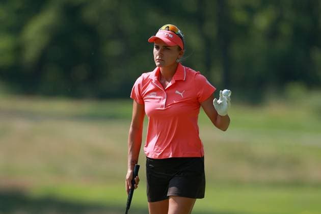 Meijer LPGA, Golf Damen Classic for Simply Give BELMONT, MICHIGAN - JUNE 14: Lexi Thompson of Delray Beach, Florida walks on the 15th green during the third round of the Meijer LPGA Classic for Simply Give golf tournament at Blythefield Country Club in Belmont, MI, USA Saturday, June 14, 2025. Belmont Michigan United States  Copyright: xAmyxLemusx originalFilename:lemus-meijerlp250614_npkdA.jpg