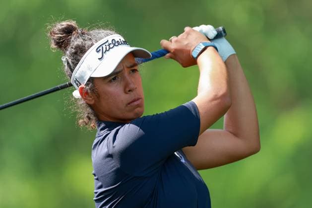 Meijer LPGA, Golf Damen Classic for Simply Give BELMONT, MICHIGAN - JUNE 14: Sofia Garcia of Asuncion, Paraguay during the third round of the Meijer LPGA Classic for Simply Give golf tournament at Blythefield Country Club in Belmont, MI, USA Saturday, June 14, 2025. Belmont Michigan United States  Copyright: xAmyxLemusx originalFilename:lemus-meijerlp250614_np4LD.jpg