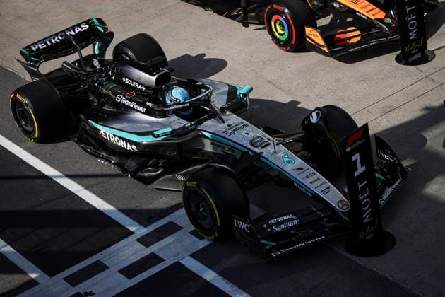 F1 - CANADIAN GRAND PRIX 2025 63 RUSSELL George (gbr), Mercedes AMG F1 Team W16, action during the Formula 1 Pirelli Grand Prix du Canada 2025, 10th round of the 2025 FIA Formula One World Championship, WM, Weltmeisterschaft from June 14 to 16, 2025 on the Circuit Gilles Villeneuve, in MontrÃ al, Canada - MontrÃ alCanada  Copyright: xXavixBonillax
