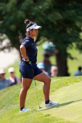 Meijer LPGA, Golf Damen Classic for Simply Give BELMONT, MICHIGAN - JUNE 14: Sofia Garcia of Asuncion, Paraguay waits on the 15th green during the third round of the Meijer LPGA Classic for Simply Give golf tournament at Blythefield Country Club in Belmont, MI, USA Saturday, June 14, 2025. Belmont Michigan United States  Copyright: xAmyxLemusx originalFilename:lemus-meijerlp250614_npkPy.jpg
