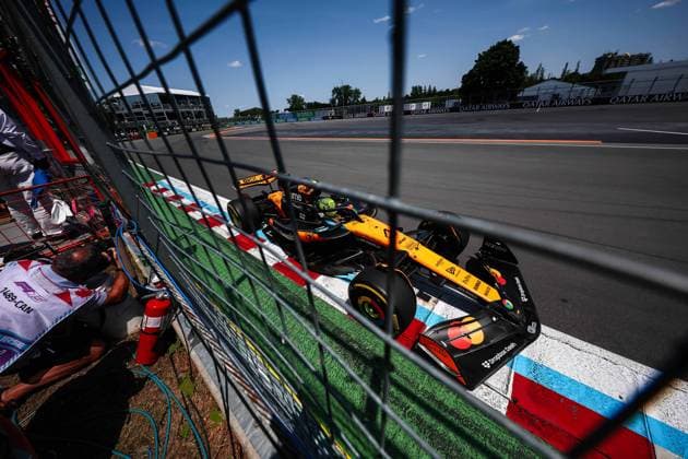 F1 - CANADIAN GRAND PRIX 2025 04 NORRIS Lando (gbr), McLaren F1 Team MCL39, action during the Formula 1 Pirelli Grand Prix du Canada 2025, 10th round of the 2025 FIA Formula One World Championship, WM, Weltmeisterschaft from June 14 to 16, 2025 on the Circuit Gilles Villeneuve, in MontrÃ al, Canada - MontrÃ alCanada  Copyright: xEricxAlonsox
