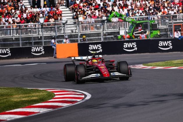 F1 - CANADIAN GRAND PRIX 2025 44 HAMILTON Lewis (gbr), Scuderia Ferrari SF-25, action during the Formula 1 Pirelli Grand Prix du Canada 2025, 10th round of the 2025 FIA Formula One World Championship, WM, Weltmeisterschaft from June 14 to 16, 2025 on the Circuit Gilles Villeneuve, in MontrÃ al, Canada - MontrÃ alCanada  Copyright: xEricxAlonsox