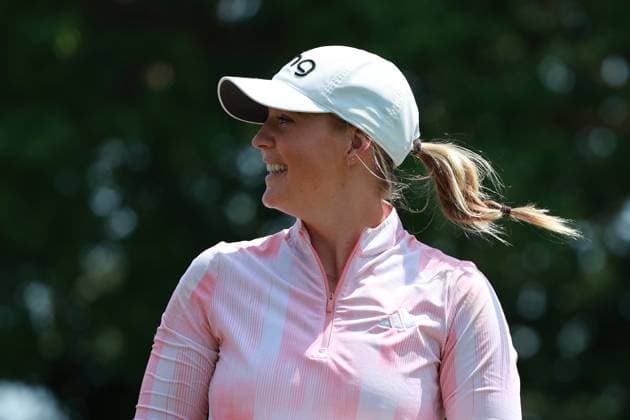 Meijer LPGA, Golf Damen Classic BELMONT, MICHIGAN-JUNE 14: Cassie Porter of Australia walks on the 10th hole during the third round of the Meijer LPGA Classic for Simply Give golf tournament at Blythefield Country Club in Belmont, MI, USA Saturday, June 14, 2025. Belmont Michigan United States  Copyright: xJorgexLemusx originalFilename:lemus-meijerlp250614_npAfU.jpg