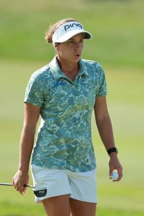 Meijer LPGA, Golf Damen Classic BELMONT, MICHIGAN-JUNE 14: Amanda Doherty of the United States reacts to her putt on the 17th green during the third round of the Meijer LPGA Classic for Simply Give golf tournament at Blythefield Country Club in Belmont, MI, USA Saturday, June 14, 2025. Belmont Michigan United States  Copyright: xJorgexLemusx originalFilename:lemus-meijerlp250614_np0hr.jpg