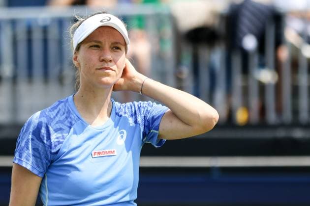 Ilkley Tennis Club, England, June 14th 2025: Viktorija Golubic during the WTA, Tennis Damen 125 Lexus Ilkley Open semi-final match with Iva Jovic at Ilkley Tennis Club in Ilkley, England on June 14th 2025. (Sean Chandler SPP) Copyright: xSeanxChandlerx xSPPx spp-en-SeChSp-WTA 125 Lexus Ilkley Open Semi-Finals Ilkley Tennis Club-262F5A0350