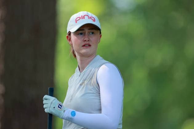 Meijer LPGA, Golf Damen Classic for Simply Give BELMONT, MICHIGAN - JUNE 14: Karis Anne Davidson of Australia looks from the 16th tee during the third round of the Meijer LPGA Classic for Simply Give golf tournament at Blythefield Country Club in Belmont, MI, USA Saturday, June 14, 2025. Belmont Michigan United States  Copyright: xAmyxLemusx originalFilename:lemus-meijerlp250614_np9xU.jpg