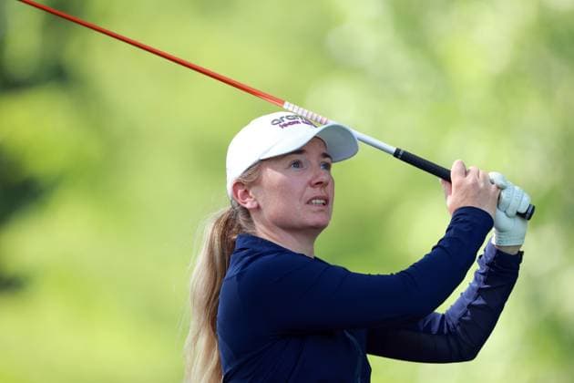 Meijer LPGA, Golf Damen Classic for Simply Give BELMONT, MICHIGAN - JUNE 14: Bronte Law of England looks from the 16th tee during the third round of the Meijer LPGA Classic for Simply Give golf tournament at Blythefield Country Club in Belmont, MI, USA Saturday, June 14, 2025. Belmont Michigan United States  Copyright: xAmyxLemusx originalFilename:lemus-meijerlp250614_npmIb.jpg