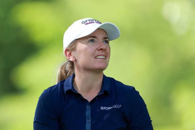 Meijer LPGA, Golf Damen Classic for Simply Give BELMONT, MICHIGAN - JUNE 14: Bronte Law of England looks from the 16th tee during the third round of the Meijer LPGA Classic for Simply Give golf tournament at Blythefield Country Club in Belmont, MI, USA Saturday, June 14, 2025. Belmont Michigan United States  Copyright: xAmyxLemusx originalFilename:lemus-meijerlp250614_npwWU.jpg