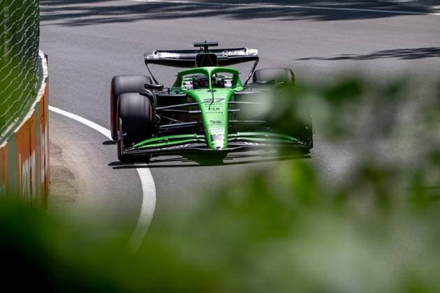 MONTREAL, CANADA: Nico Hulkenberg, racing for the Stake F1 Team team during the 2025 Formula 1 Canadian Grand Prix at the Circuit Gilles Villeneuve in Montreal, Canada