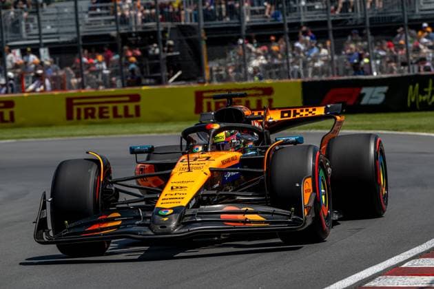 MONTREAL, CANADA: Oscar Piastri, racing for the McLaren F1 team during the 2025 Formula 1 Canadian Grand Prix at the Circuit Gilles Villeneuve in Montreal, Canada