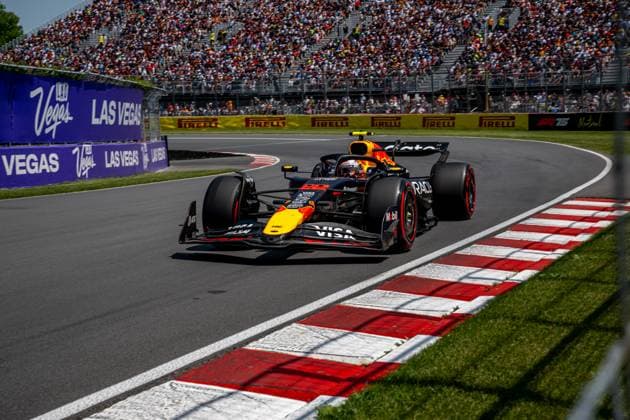 MONTREAL, CANADA: Yuki Tsunoda, racing for the Red Bull Racing team during the 2025 Formula 1 Canadian Grand Prix at the Circuit Gilles Villeneuve in Montreal, Canada