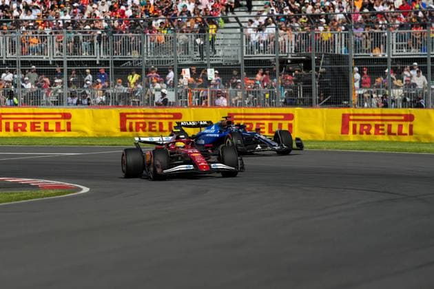 MOTORI - Formula 1 - Pirelli Grand Prix du Canada 2025 - Qualifying Lewis Hamilton (GBR), Scuderia Ferrari HP, 44 and Alexander Albon (THA), Atlassian Williams Racing, 23, Qualifying during Pirelli Grand Prix du Canada 2025 - Qualifying, Formula 1 Championship in Montreal, Canada, June 14 2025 Montreal Canada  Copyright: xIPAxSport ABACAx