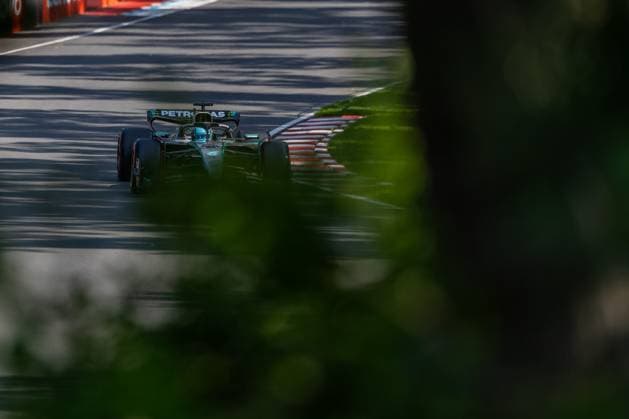 George Russell Mercedes AMG Petronas F1 Team, Great Britain, 63 in W16, CAN, Formula 1 World Championship, Canadian Grand Prix, Circuit Gilles Villeneuve, Qualifying, 2025 season, 14 06 2025 CAN, Formula 1 World Championship, Canadian Grand Prix, Circuit Gilles Villeneuve, Qualifying, 2025 season, 14 06 2025 Montreal Copyright: xEibner-Pressefoto MarcelxFischerx EP_MFI