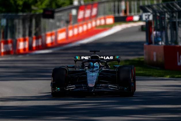 George Russell Mercedes AMG Petronas F1 Team, Great Britain, 63 in W16, CAN, Formula 1 World Championship, Canadian Grand Prix, Circuit Gilles Villeneuve, Qualifying, 2025 season, 14 06 2025 CAN, Formula 1 World Championship, Canadian Grand Prix, Circuit Gilles Villeneuve, Qualifying, 2025 season, 14 06 2025 Montreal Copyright: xEibner-Pressefoto MarcelxFischerx EP_MFI
