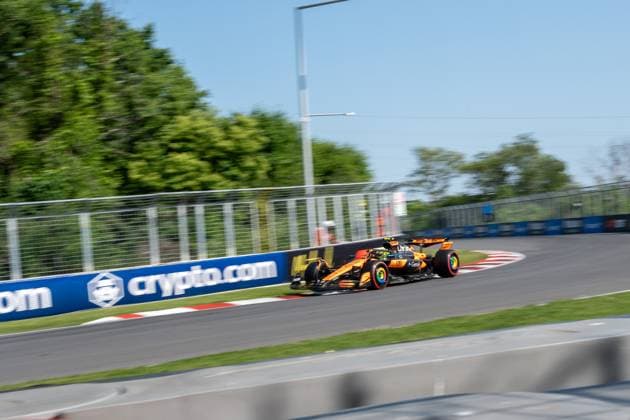 Lando Norris McLaren Formula 1 Team, Great Britain 04 in MCL39, CAN, Formula 1 World Championship, Canadian Grand Prix, Circuit Gilles Villeneuve, Qualifying, 2025 season, 14 06 2025 CAN, Formula 1 World Championship, Canadian Grand Prix, Circuit Gilles Villeneuve, Qualifying, 2025 season, 14 06 2025 Montreal Copyright: xEibner-Pressefoto MarcelxFischerx EP_MFI