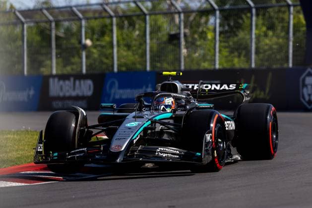 Kimi Antonelli Mercedes AMG Petronas F1 Team, Italy, 12 in W16, CAN, Formula 1 World Championship, Canadian Grand Prix, Circuit Gilles Villeneuve, Qualifying, 2025 season, 14 06 2025 CAN, Formula 1 World Championship, Canadian Grand Prix, Circuit Gilles Villeneuve, Qualifying, 2025 season, 14 06 2025 Montreal Copyright: xEibner-Pressefoto MarcelxFischerx EP_MFI
