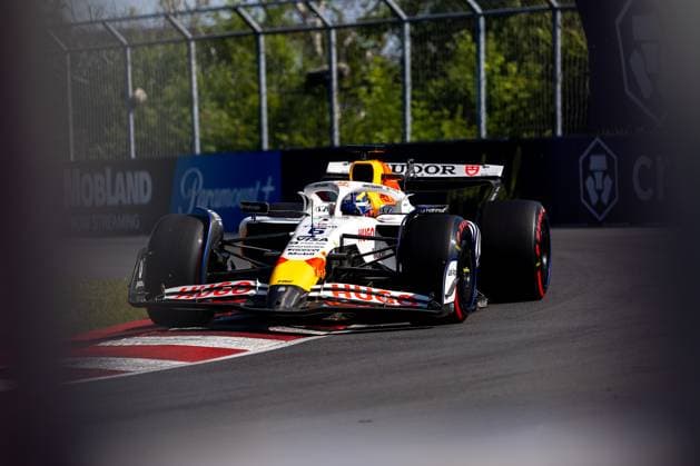 Isack Hadjar Visa Cash App Racing Bulls F1 Team, France, 06 in VCARB 02, CAN, Formula 1 World Championship, Canadian Grand Prix, Circuit Gilles Villeneuve, Qualifying, 2025 season, 14 06 2025 CAN, Formula 1 World Championship, Canadian Grand Prix, Circuit Gilles Villeneuve, Qualifying, 2025 season, 14 06 2025 Montreal Copyright: xEibner-Pressefoto MarcelxFischerx EP_MFI