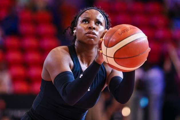 Basketball Womens Test Match Belgium Germany 14 06 2025 Alexis Peterson Germany, 1 Basketball Womens Test Match Belgium Germany Oostende, Coretec Dôme on 14 06 2025 Copyright: xBEAUTIFULxSPORTS Freisenx
