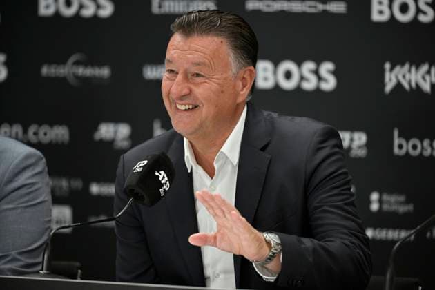 PK Press Conference Tournament Director Edwin Weindorfer Portrait Gesture Gesture Tennis Men BOSS Open ATP 250 Stuttgart 2025 Weissenhof BOSS Open ATP 250 Stuttgart 2025
