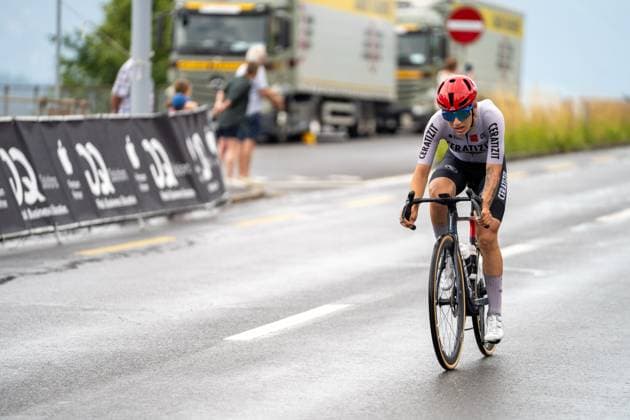 Küssnacht, Schweiz, June 15, 2025 HASHIMI Fariba (CERATIZIT PRO CYCLING TEAM) wins the first React Sprint during the Stage 4, Tour de Suisse Women 2025 Host in Küssnacht SZ (Pascal von Büren SPP) Copyright: xPascalxvonxBürenx xSPPx spp-en-PaVoBSp-Pavo-TDS-Women-102