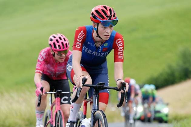 TDS Women Kristyna Burlova CZE Team Ceratizit Pro Cycling 15 06 2025 Kuessnacht, SWITZERLAND, Tour de Suisse Women 4 Etappe Kuessnacht Kuessnacht Kristyna Burlova CZE Team Ceratizit Pro Cycling