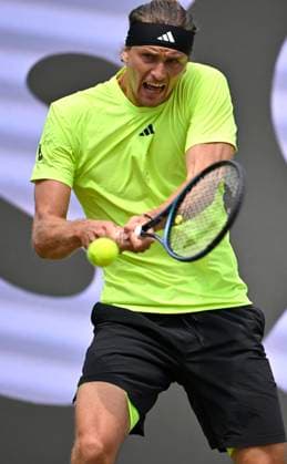 Alexander Zverev GER Action Tennis Men BOSS Open ATP 250 Stuttgart 2025 Weissenhof BOSS Open ATP 250 Stuttgart 2025