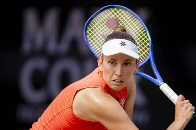 DEN BOSCH - Elise Mertens (BEL) in her match against Elena-Gabriela Ruse (ROU) during the final of the Libema Open tennis tournament. The grass tournament is part of the ATP, Tennis Herren and WTA, Tennis Damen circuit. ANP SANDER KING xVIxANPxSportx xxANPxIVx 529944824 originalFilename: 529944824.jpg