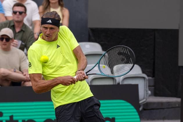 Alexander Zverev GER xettx, Germany, Stuttgart, 15 06 2025, Tennis, Boss Open, 2025, Final, A Zverev GER T Fritz USA , TC Weissenhof, Center Court