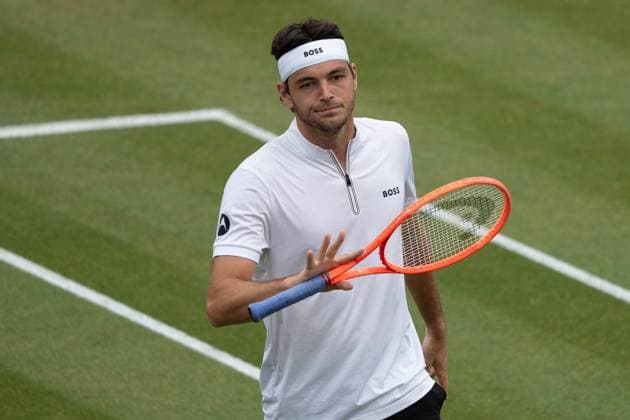Taylor Fritz Portrait, Alexander Zverev vs Taylor Fritz, Tennis, ATP Tournament, Boss Open, Center Court, Final, 15 06 2025, Alexander Zverev vs Taylor Fritz, Tennis, ATP Tournament, Boss Open, Center Court, Final, 15 06 2025, Stuttgart Copyright: xEibner-Pressefoto EdwardxCheungx EP_ECG