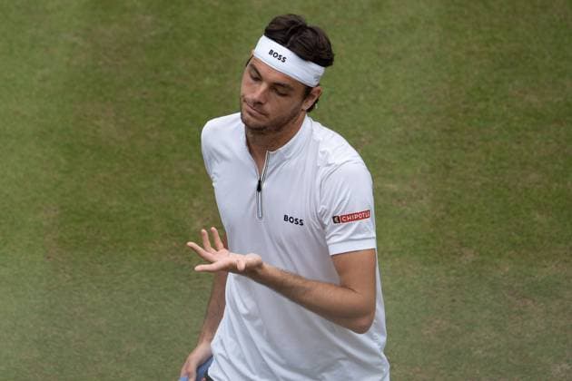 Taylor Fritz Portrait, Emotions, Alexander Zverev vs Taylor Fritz, Tennis, ATP Tournament, Boss Open, Center Court, Final, 15 06 2025, Alexander Zverev vs Taylor Fritz, Tennis, ATP Tournament, Boss Open, Center Court, Final, 15 06 2025, Stuttgart Copyright: xEibner-Pressefoto EdwardxCheungx EP_ECG