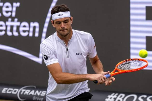 Taylor Fritz USA xettx, Germany, Stuttgart, 15 06 2025, Tennis, Boss Open, 2025, Final, A Zverev GER T Fritz USA , TC Weissenhof, Center Court