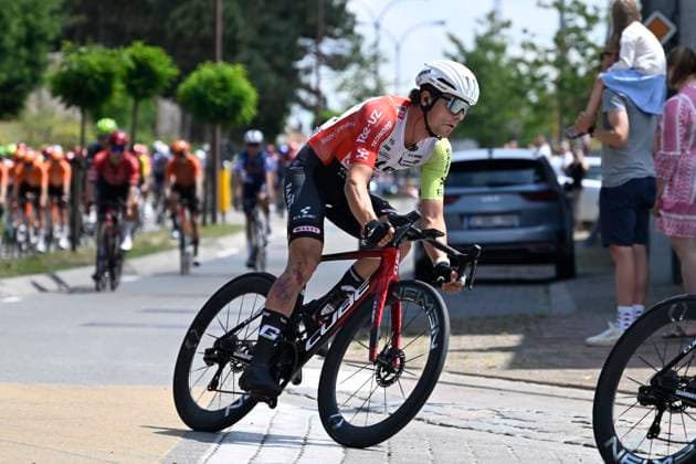 Elfstedenronde 2025 Cycling Race BRUGGE, BELGIUM - JUNE 15 : Marit Arne (BEL) of Intermarche - Wanty during the 43th edition of Elfstedenronde an UCI Class 1.1 one day cycling road race for Men Elite of 196 km with start in Brugge and finish in Brugge on June 15, 2025 in Brugge, Belgium, 15 06 2025 ( Motordriver Guy De Vuyst - Brugge Belgium  Copyright: xNicoxVereeckenx