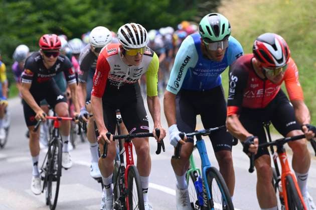 Criterium du Dauphine 2025 Stage 8 VAL-CENIS PLATEAU DU MONT-CENIS, FRANCE - JUNE 15 : Barre Louis (FRA) of Intermarche - Wanty during stage 8 of the 77th edition of Criterium du Dauphine Libere an UCI World Tour 2.UWT cycling road race stage for Men Elite of 133.3 km with start in Val-d Arc and finish in Val-Cenis Plateau du Mont-Cenis on June 15, 2025 in Val-Cenis Plateau du Mont-Cenis, France, 15 06 2025 ( Motordriver Kenny Verfaillie - Val-Cenis Plateau du Mont-Cenis France  Copyright: xVincentxKalutx